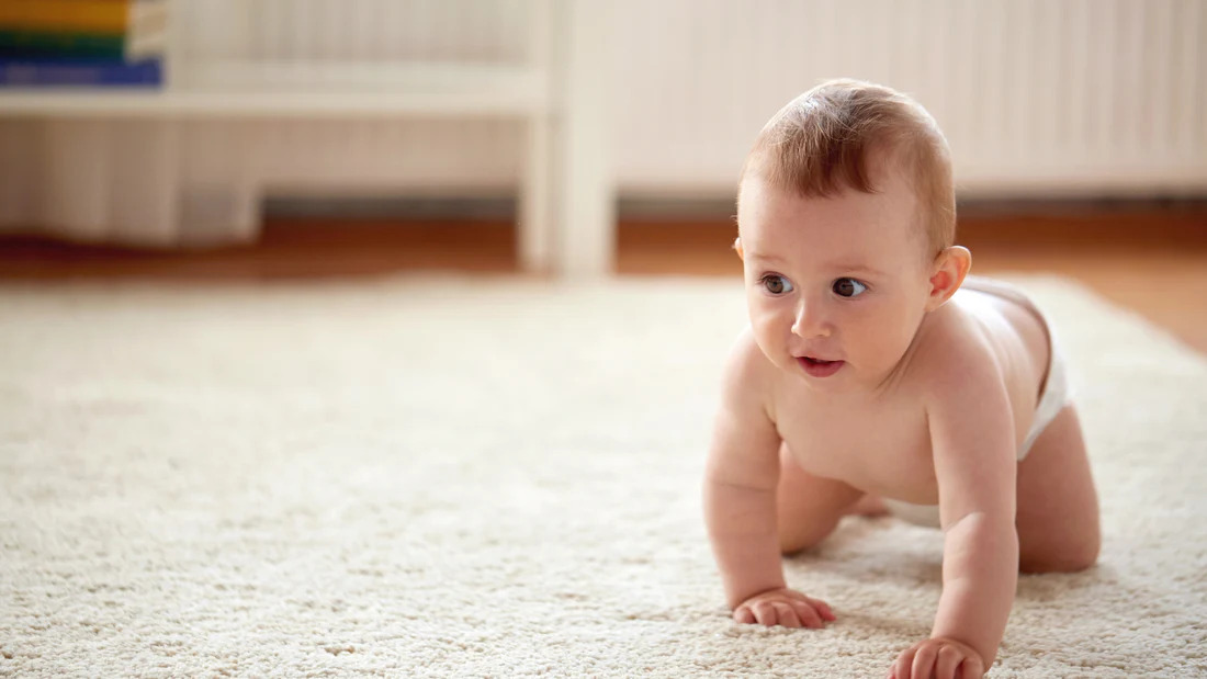 Baby crawling stage